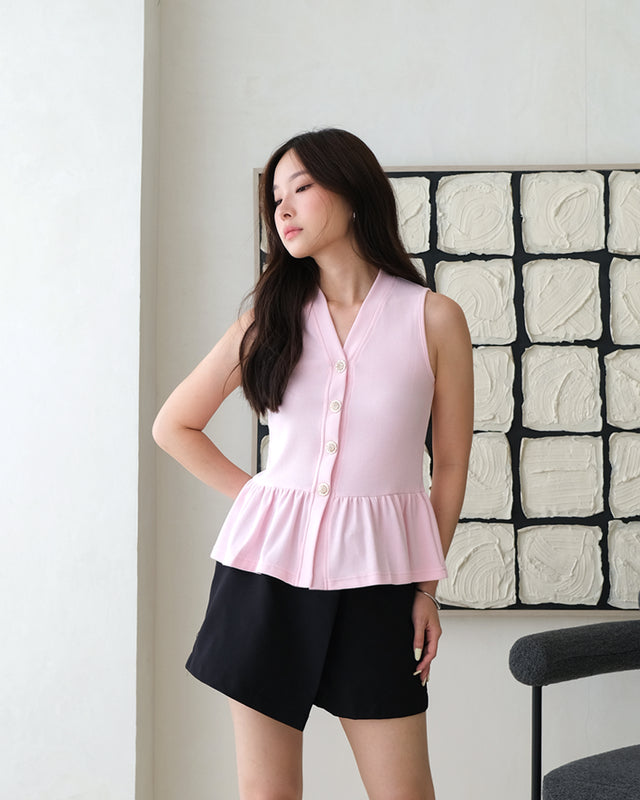 Nomitee's Genova Top Atasan Wanita Tanpa Lengan