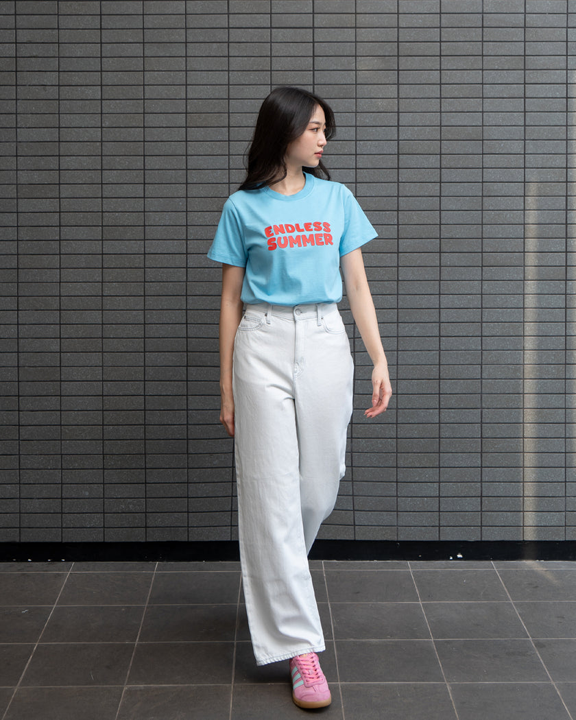 Nomitee's Endless Summer Top Atasan Wanita Lengan Pendek