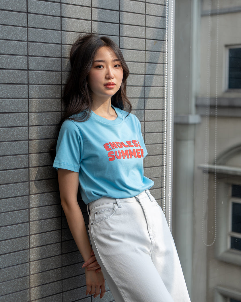 Nomitee's Endless Summer Top Atasan Wanita Lengan Pendek