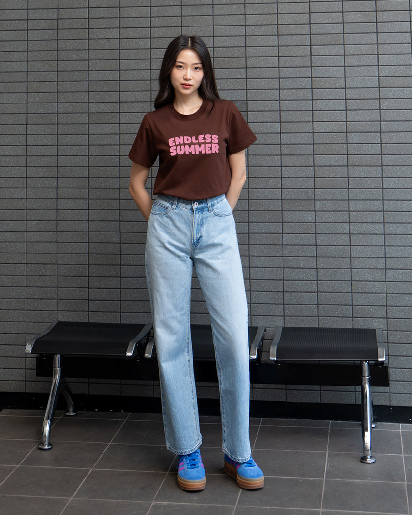 Nomitee's Endless Summer Top Atasan Wanita Lengan Pendek