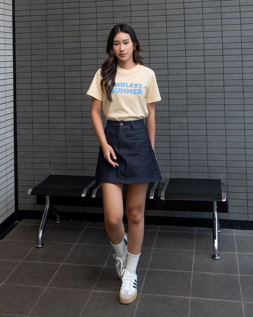 Nomitee's Endless Summer Top Atasan Wanita Lengan Pendek