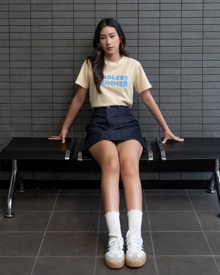 Nomitee's Endless Summer Top Atasan Wanita Lengan Pendek