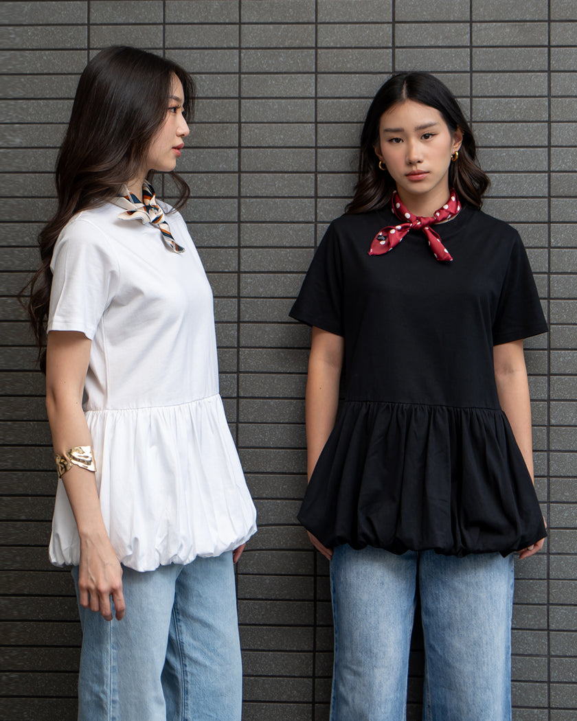 Nomitee's Amalia Top Atasan Wanita Lengan Pendek