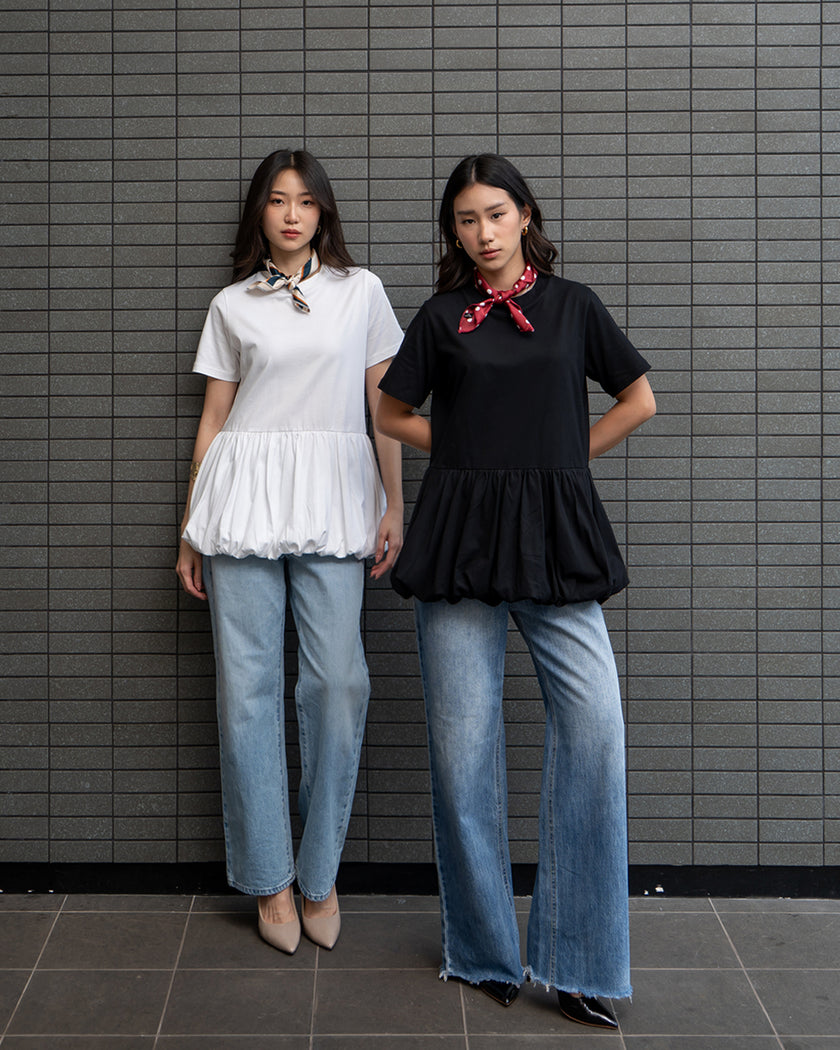 Nomitee's Amalia Top Atasan Wanita Lengan Pendek