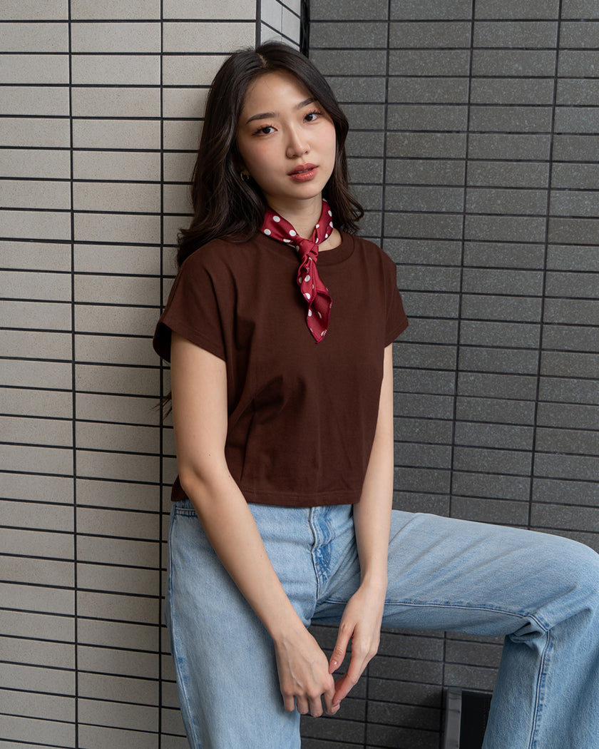 Nomitee's Twila Top Atasan Wanita Lengan Pendek