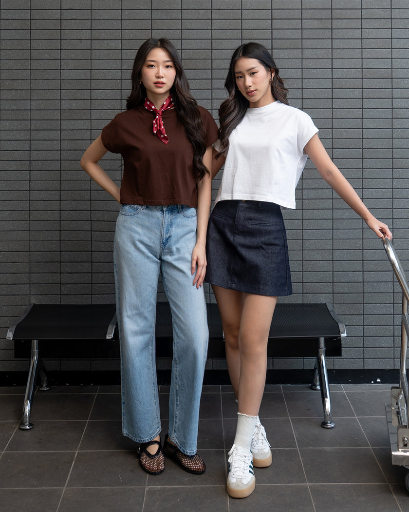 Nomitee's Twila Top Atasan Wanita Lengan Pendek