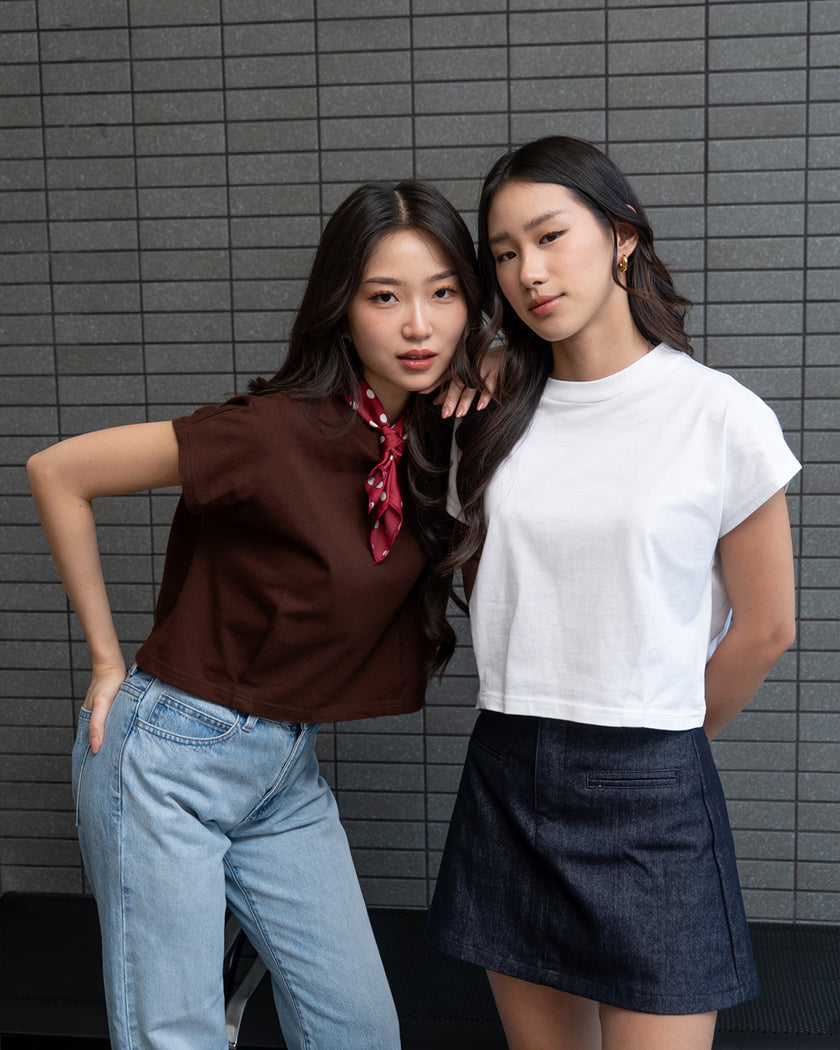 Nomitee's Twila Top Atasan Wanita Lengan Pendek