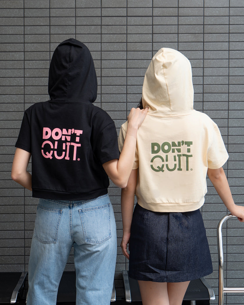 Nomitee's Don't Quit Top Atasan Wanita Lengan Pendek