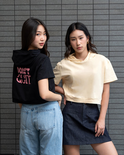 Nomitee's Don't Quit Top Atasan Wanita Lengan Pendek