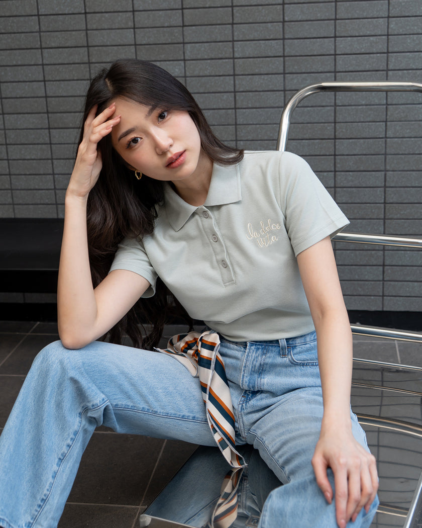 Nomitee's Dolce Top Atasan Wanita Lengan Pendek