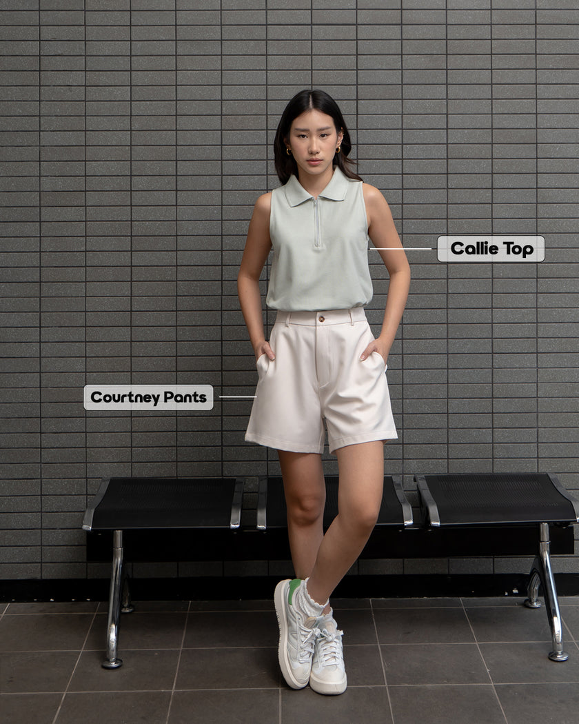 Nomitee's Callie Top Atasan Wanita Tanpa Lengan