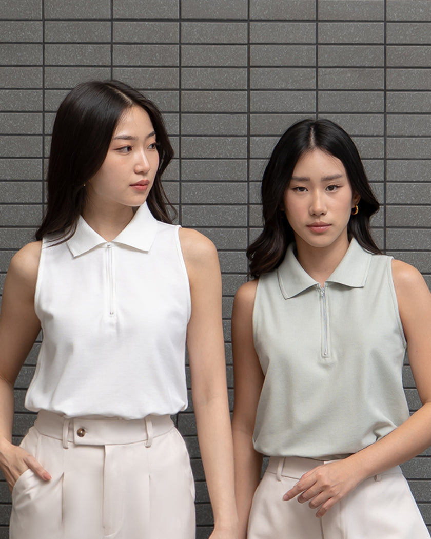 Nomitee's Callie Top Atasan Wanita Tanpa Lengan