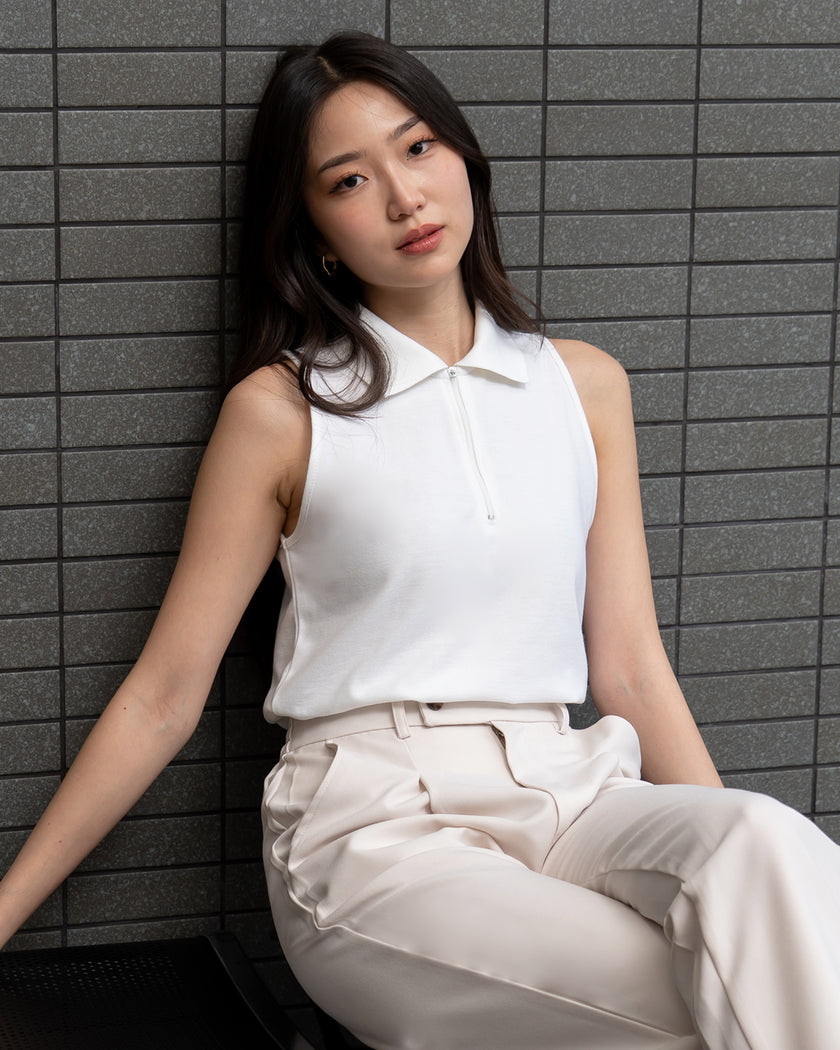 Nomitee's Callie Top Atasan Wanita Tanpa Lengan