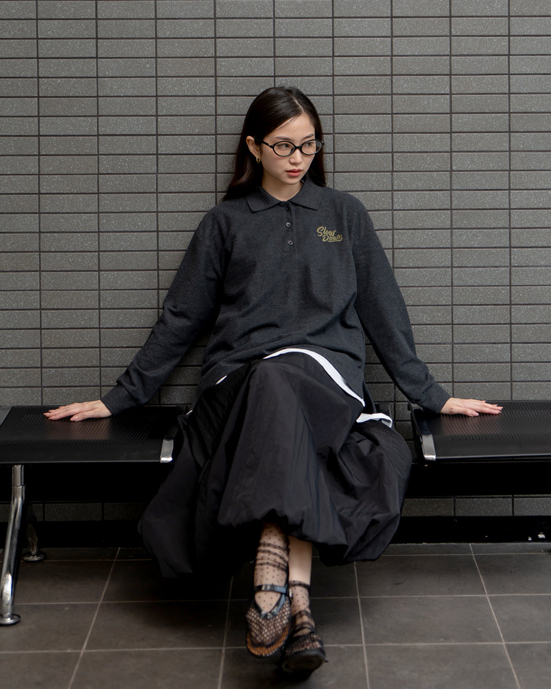Nomitee's Thiago Top Atasan Wanita Lengan Panjang Oversized