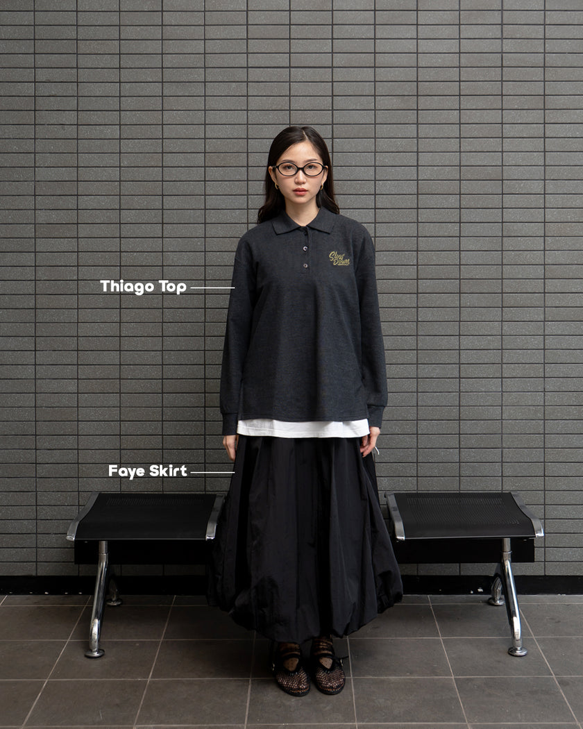 Nomitee's Thiago Top Atasan Wanita Lengan Panjang Oversized