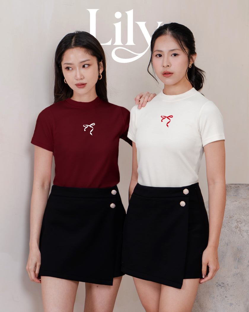 Nomitee's Lily Top Atasan Wanita Lengan Pendek