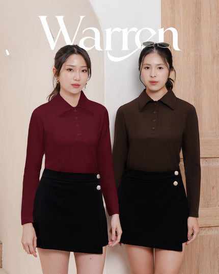 Nomitee's Warren Top Atasan Wanita Lengan Panjang