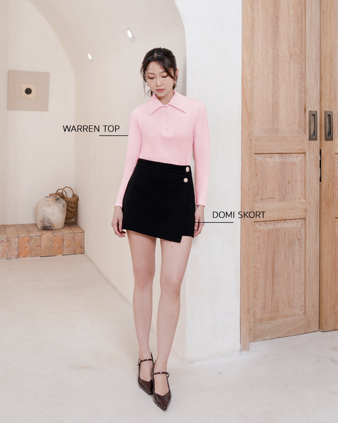Nomitee's Warren Top Atasan Wanita Lengan Panjang