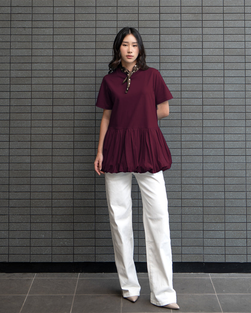 Nomitee's Amalia Top Atasan Wanita Lengan Pendek