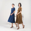 Nomitee's Arlene Dress | Midi Dress Lengan Pendek