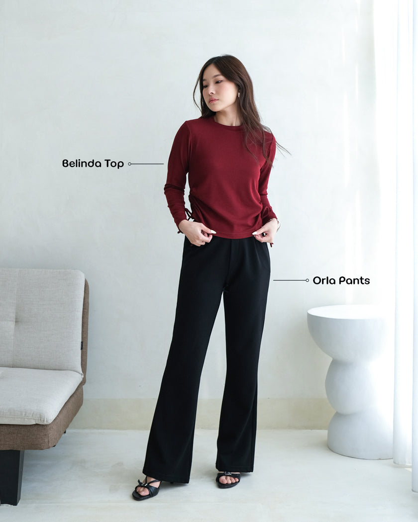 Nomitee's Belinda Top Atasan Wanita Lengan Panjang