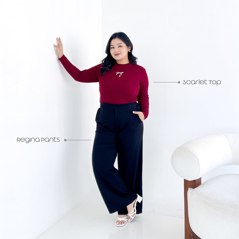 Nomitee's Regina Pants Celana Panjang Kulot Wanita