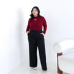 Nomitee's Scarlet Top Atasan Wanita Lengan Panjang