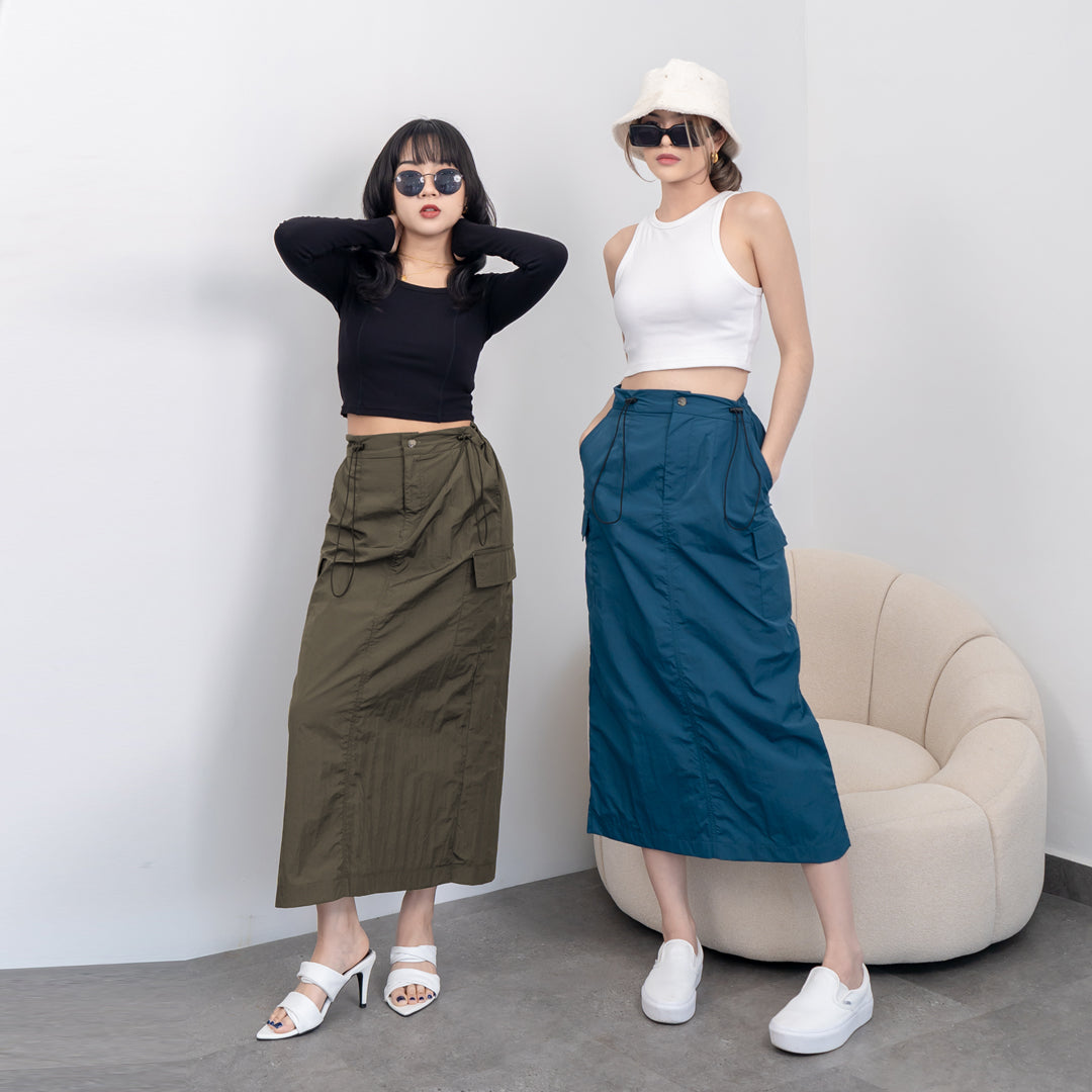 Nomitee's Billie Skirt Rok Cargo Panjang Wanita