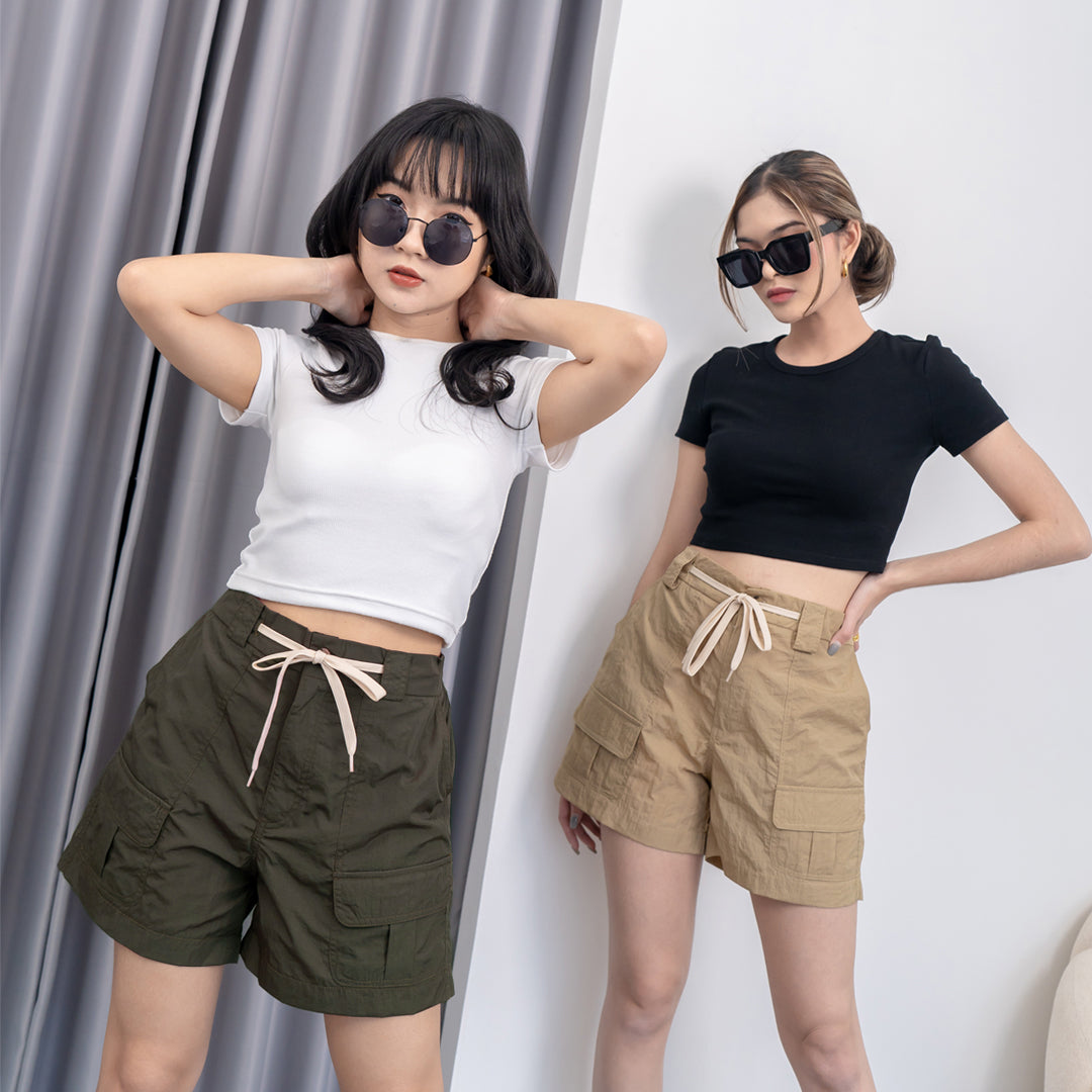 Nomitee's Bolton Pants Celana Cargo Pendek Wanita