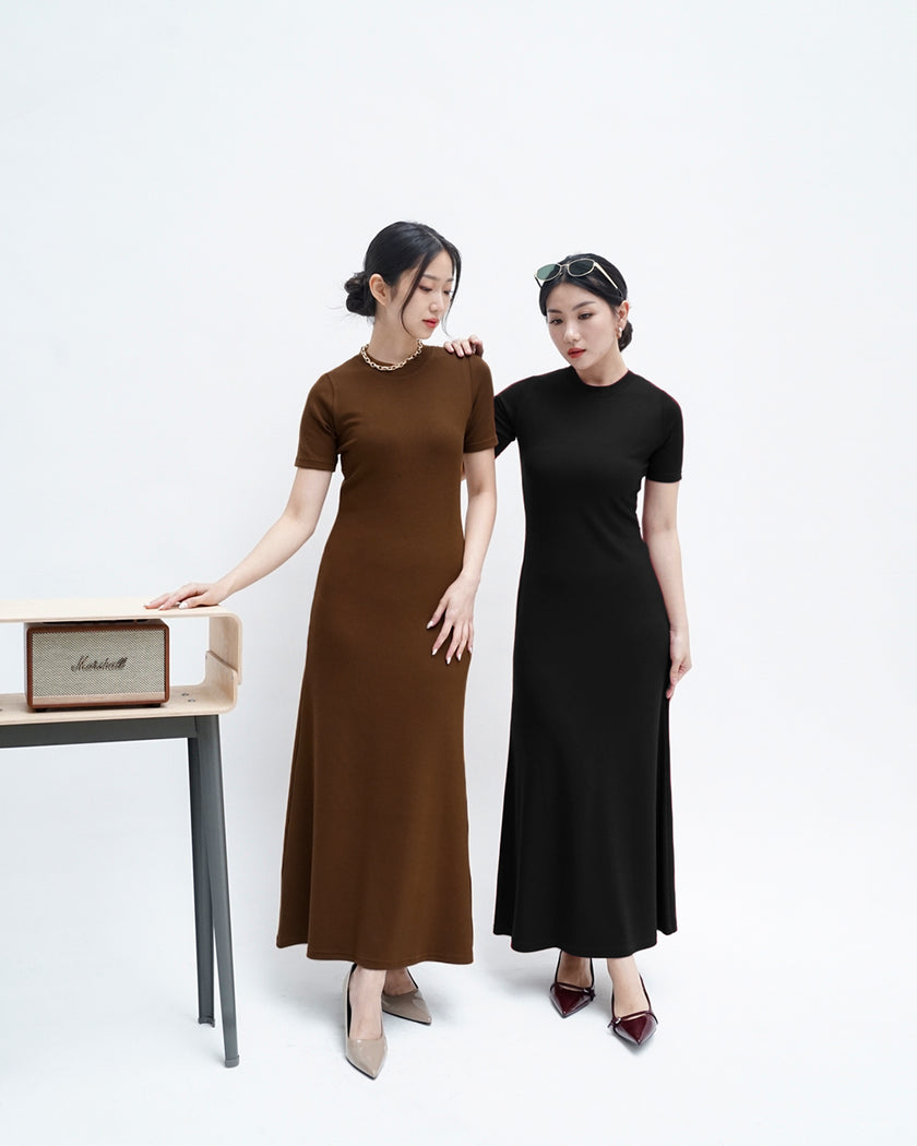 Nomitee's Charleen Dress | Maxi Dress Lengan Pendek