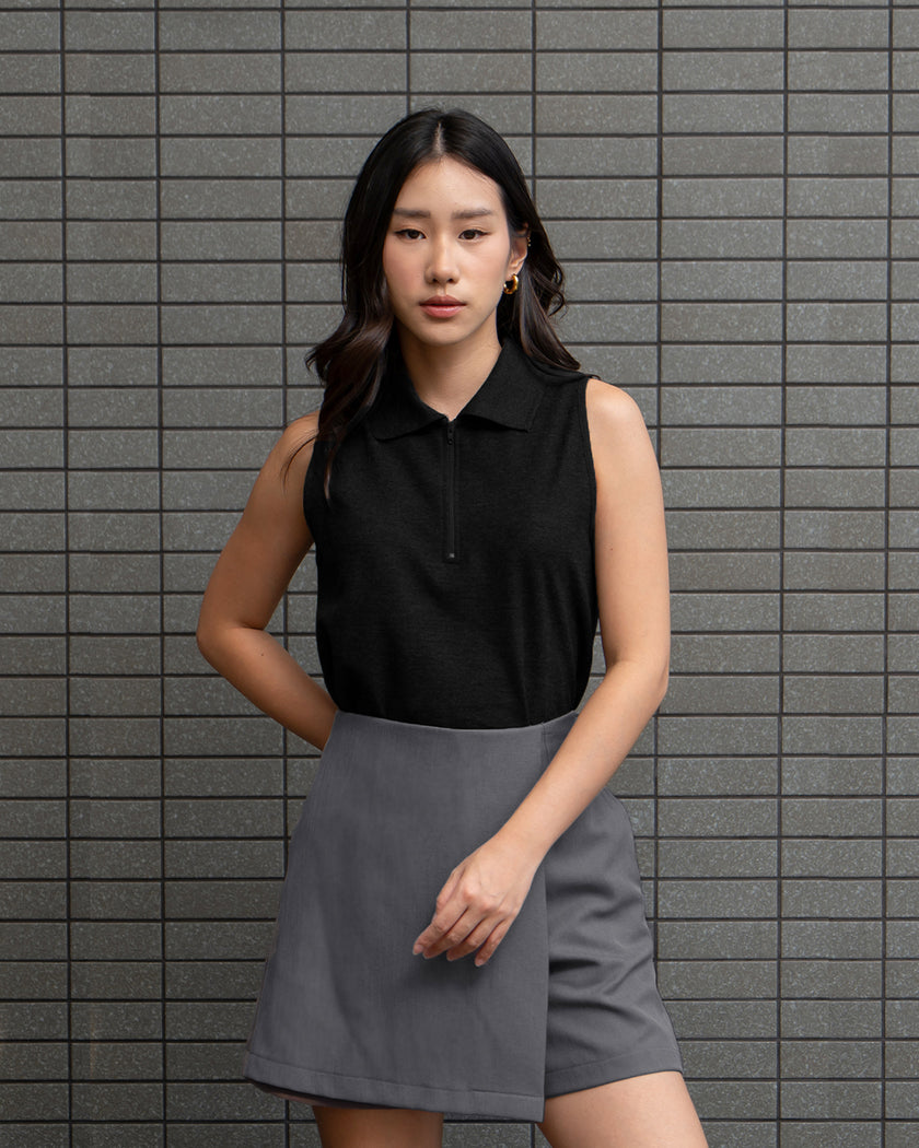 Nomitee's Callie Top Atasan Wanita Tanpa Lengan