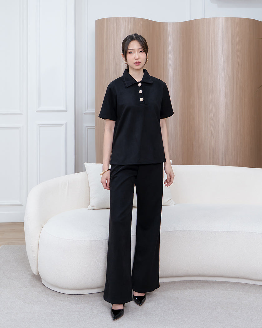 Nomitee's Cloudy Top Atasan Wanita Lengan Pendek (Tidak Dijual Satu Set)