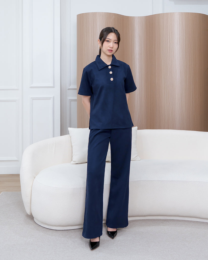 Nomitee's Cloudy Top Atasan Wanita Lengan Pendek (Tidak Dijual Satu Set)