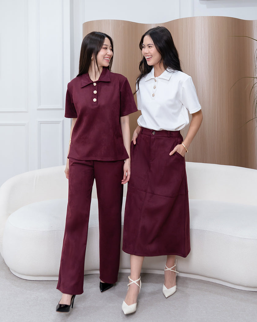 Nomitee's Cloudy Top Atasan Wanita Lengan Pendek (Tidak Dijual Satu Set)