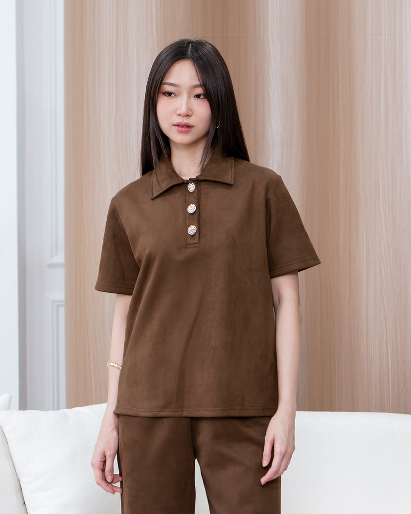 Nomitee's Cloudy Top Atasan Wanita Lengan Pendek (Tidak Dijual Satu Set)