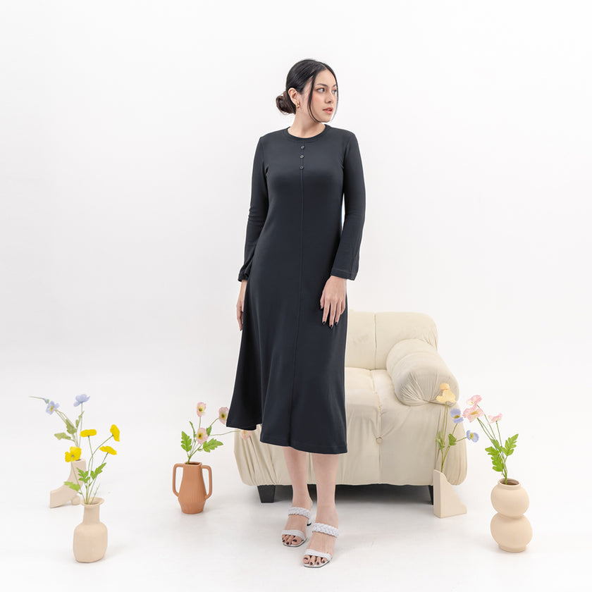 Nomitee's Drea Midi Dress | Dress Lengan Panjang