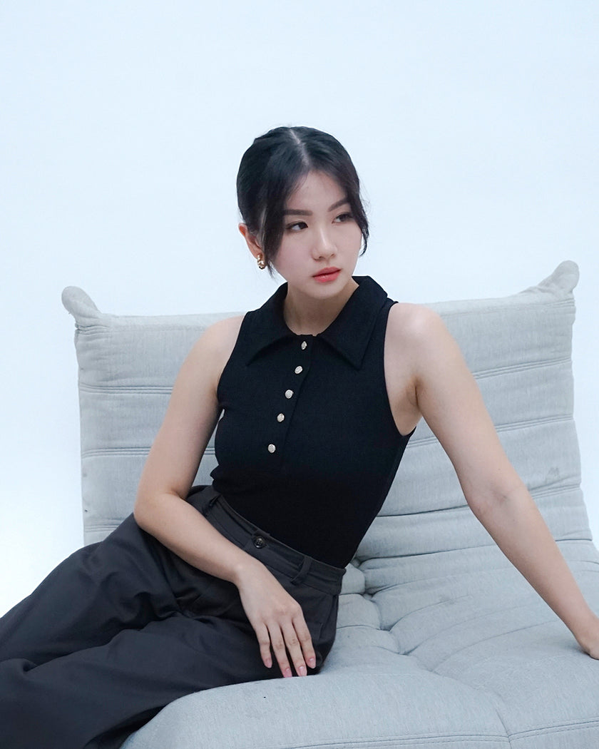 Nomitee's Ella Top Atasan Wanita Tanpa Lengan