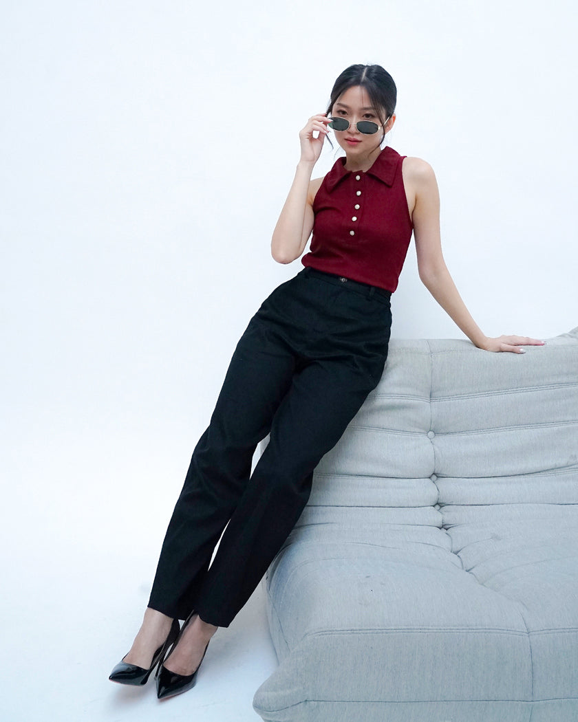 Nomitee's Ella Top Atasan Wanita Tanpa Lengan