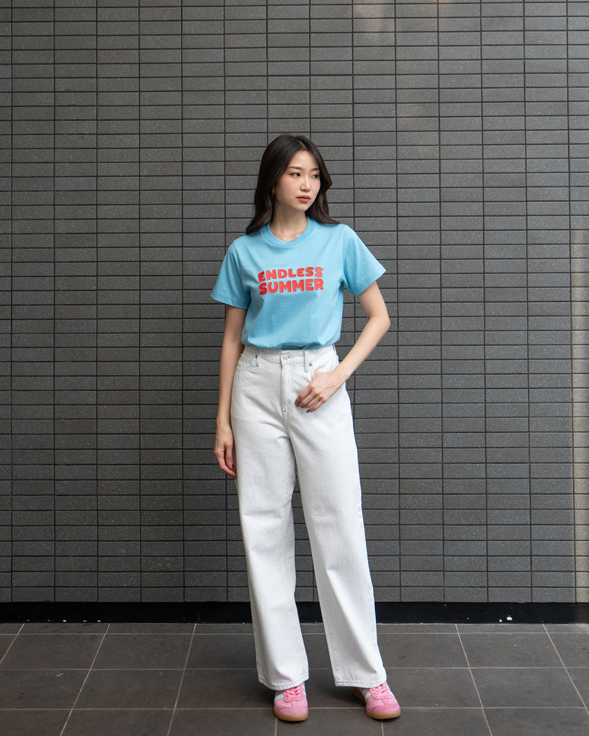 Nomitee's Endless Summer Top Atasan Wanita Lengan Pendek