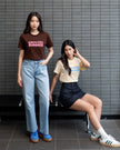 Nomitee's Endless Summer Top Atasan Wanita Lengan Pendek