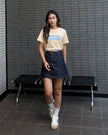 Nomitee's Endless Summer Top Atasan Wanita Lengan Pendek