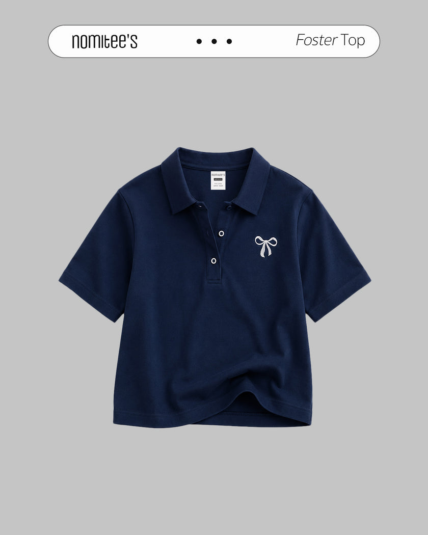 Nomitee's Foster Polo Shirt Atasan Lengan Pendek