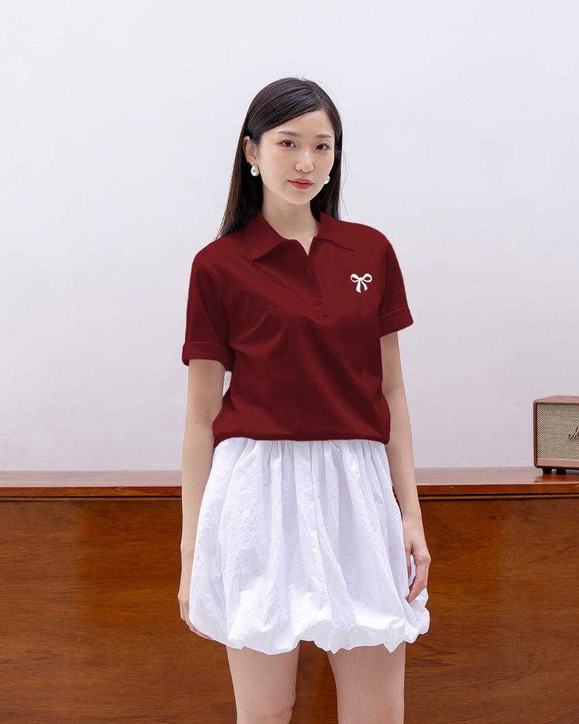 Nomitee's Foster Polo Shirt Atasan Lengan Pendek