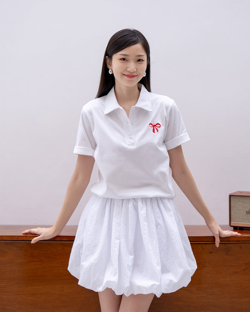 Nomitee's Foster Polo Shirt Atasan Lengan Pendek