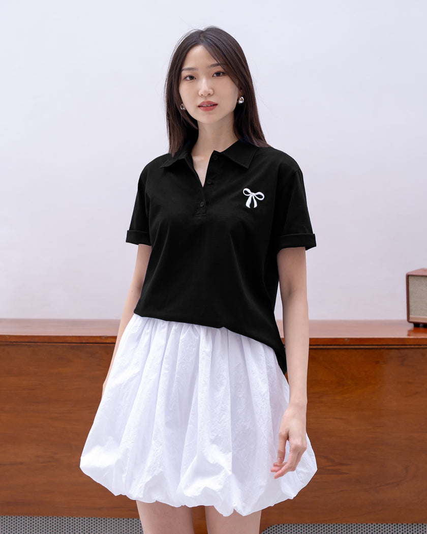 Nomitee's Foster Polo Shirt Atasan Lengan Pendek