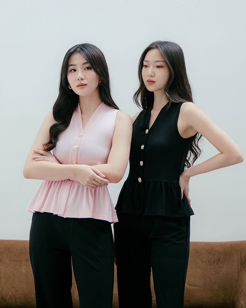 Nomitee's Genova Top Atasan Wanita Tanpa Lengan