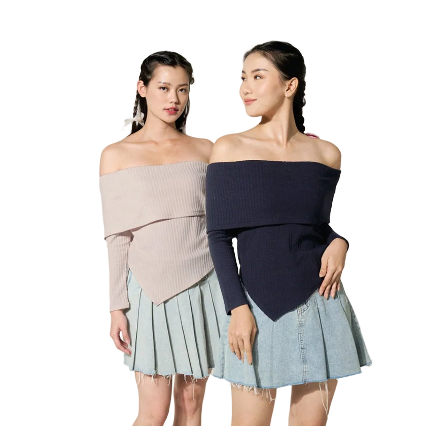 Nomitee's Posy Top Atasan Wanita Lengan Panjang