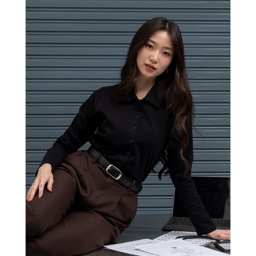 Nomitee's Kimora Top Atasan Wanita Lengan Panjang