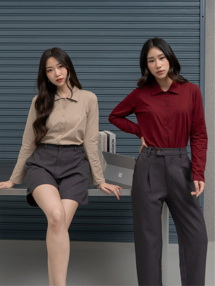 Nomitee's Kimora Top Atasan Wanita Lengan Panjang
