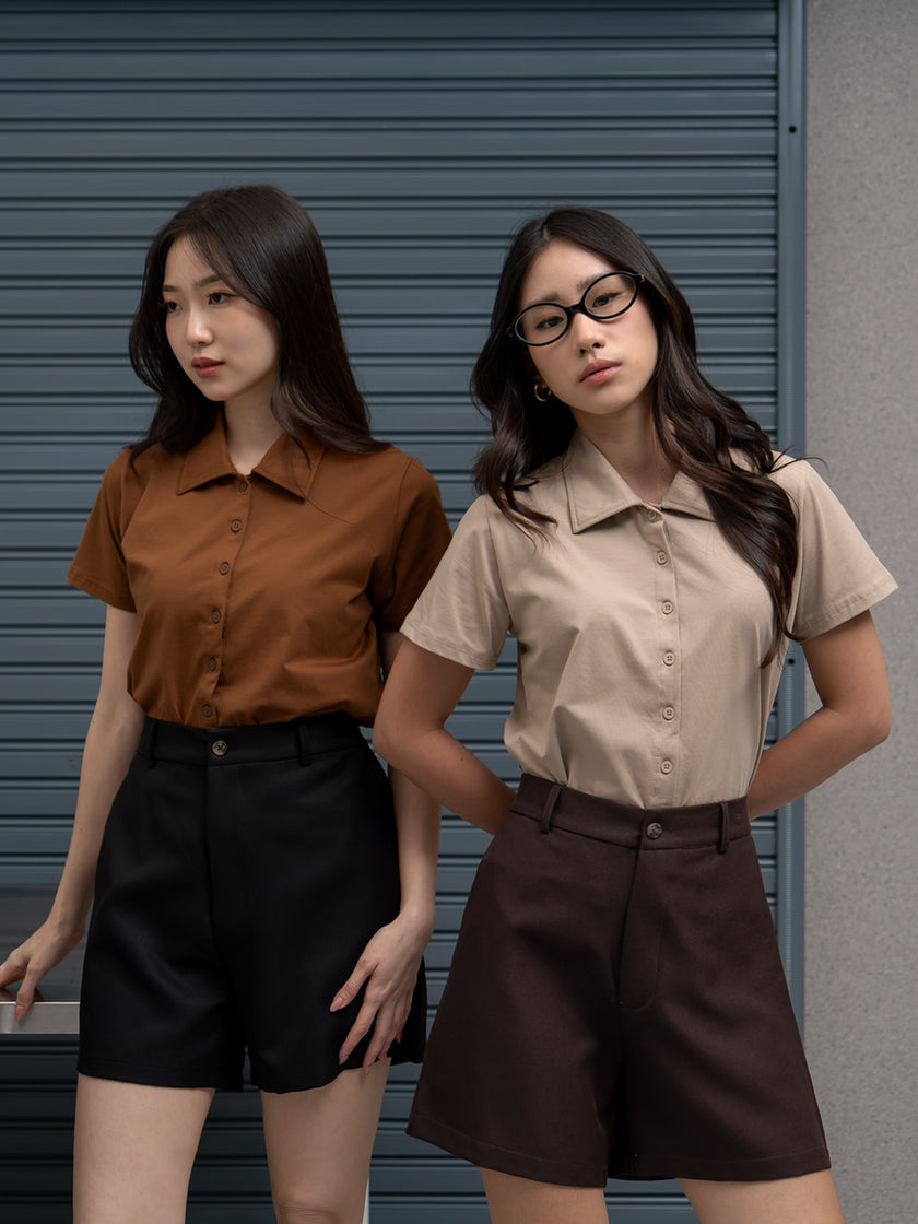 Nomitee's Cindy Top Atasan Wanita Lengan Pendek